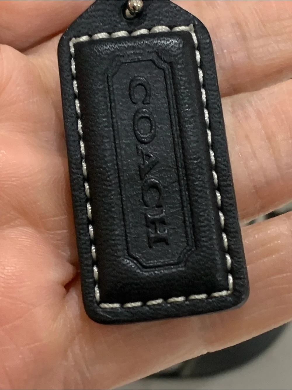 Coach Canvas Tote in Black Hampton Bag
